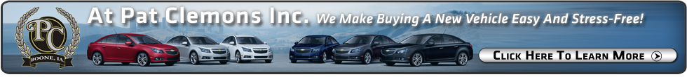 At Pat Clemons Inc. We Make Buying A New Vehicle Easy And Stress-Free! Click Here To Learn More.